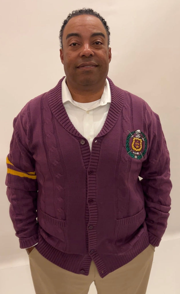 Omega Psi Phi Cardigan Believe Accessories Inc