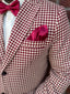 Houndstooth Krimson Blazer