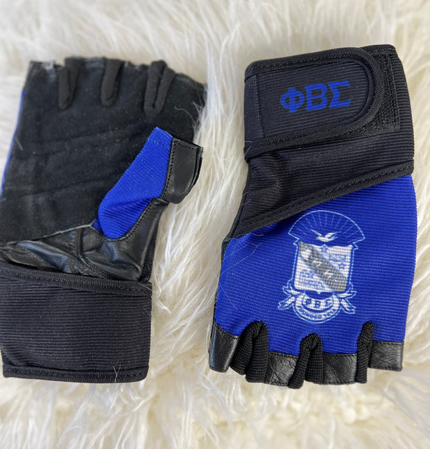 Phi Beta Sigma Workout Gloves