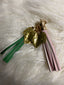 PINK AND GREEN TASSEL